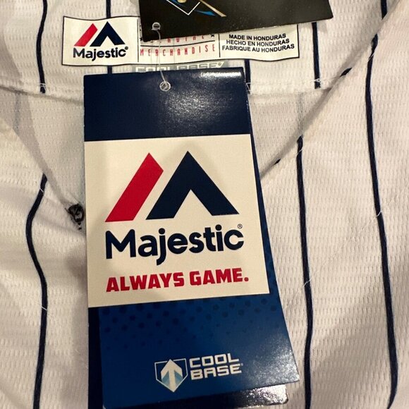 NEW YORK YANKEES MENS LARGE JERSEY MAJESTIC SANCHEZ #24 - Picture 10 of 12